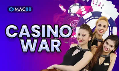 Casino War game at 11xplay